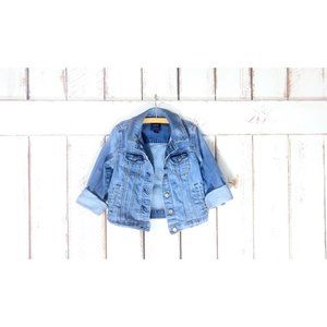 Vintage 90s Gap kids blue denim jean jacket